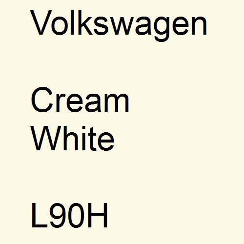 Volkswagen, Cream White, L90H.